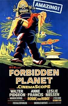 【激レア】禁断の惑星 1956年公開当時ポスター/額装 禁断の惑星 FORBIDDEN PLANET・1956年日本公開当時もの・ロビー